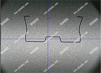 五金弹片弧度测量，μm级精度测量实例（图例）