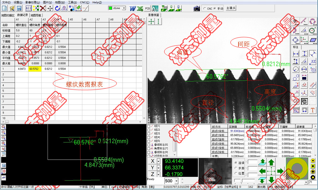 测量螺纹多项数据一机完成，高效率解决机加工测量难题